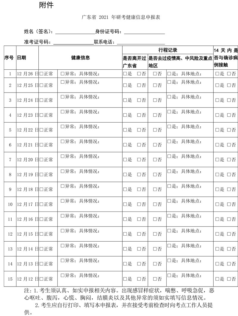 2021年碩士研究生考試東莞市招生辦公室報(bào)考點(diǎn)初試公告
