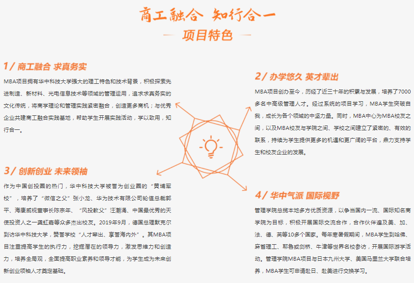 2022年華中科技大學工商管理碩士（MBA）招生簡章