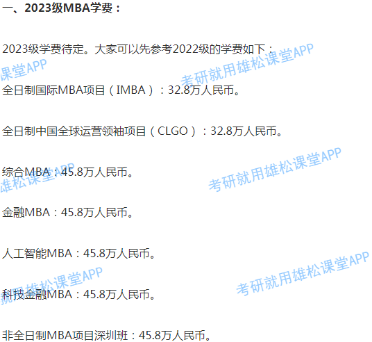 2023年上海交通大學MBA學費學制及擬招生人數