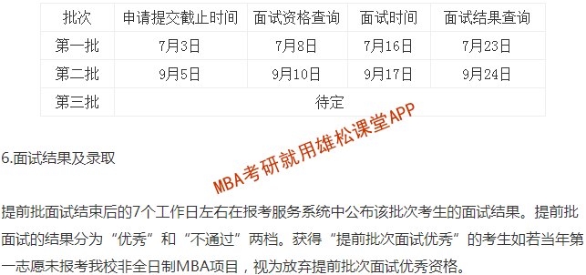 2023年首都經(jīng)濟(jì)貿(mào)易大學(xué)MBA提前面試方案